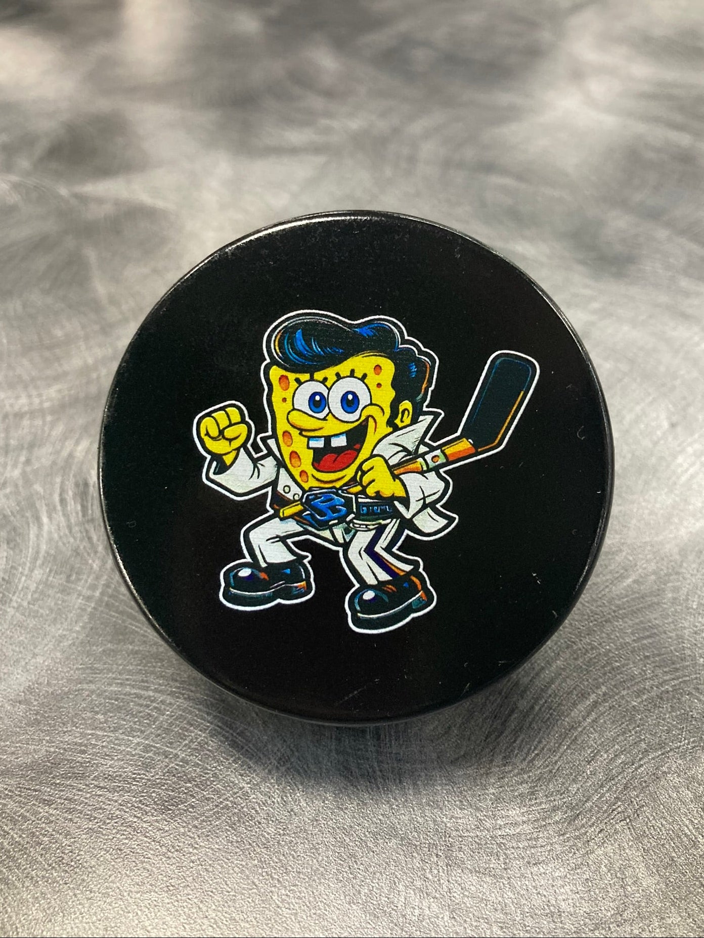 Hockey Puck - Elvis Sponge