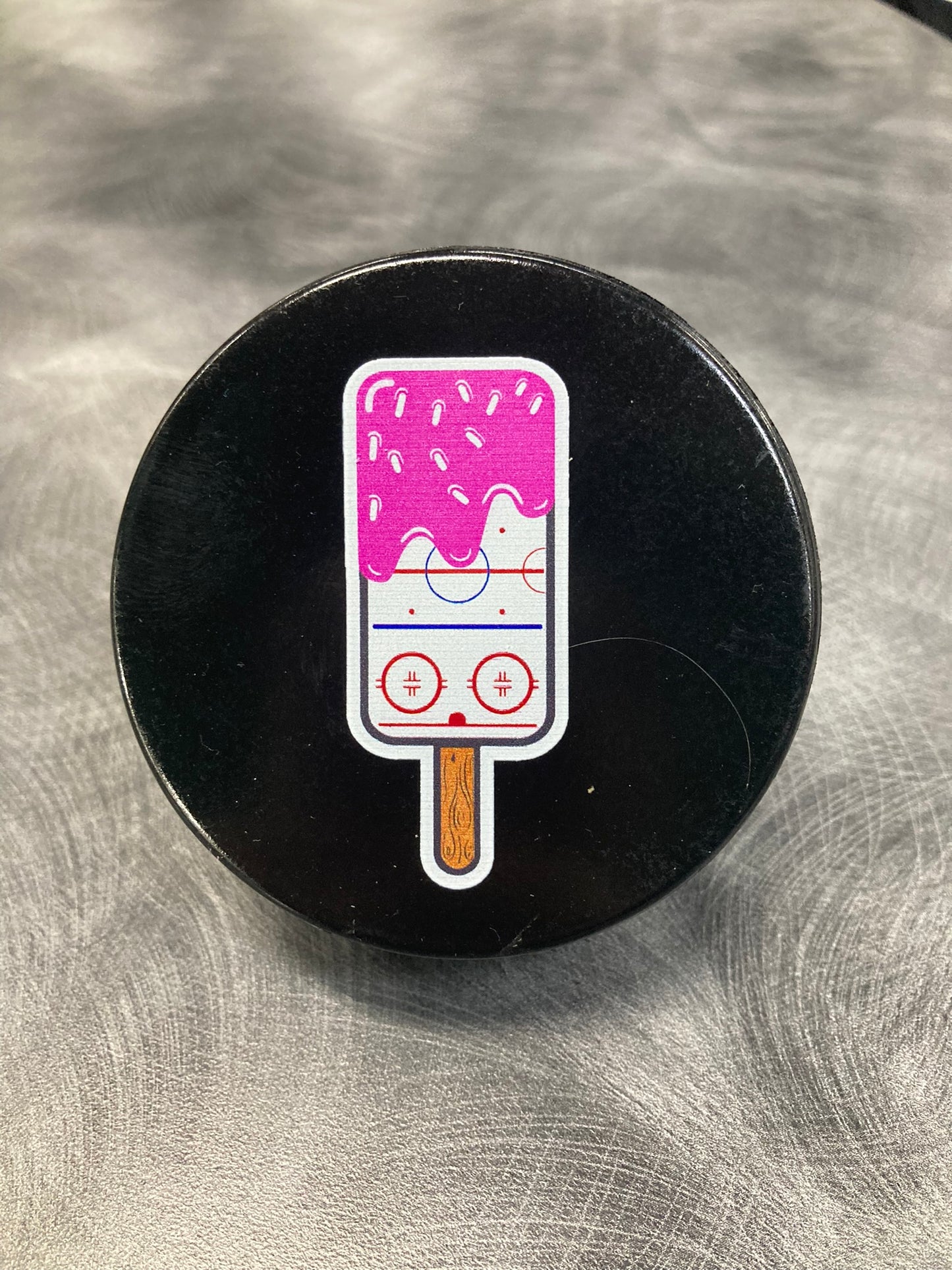 Hockey Puck - Ice Rink Popsicle