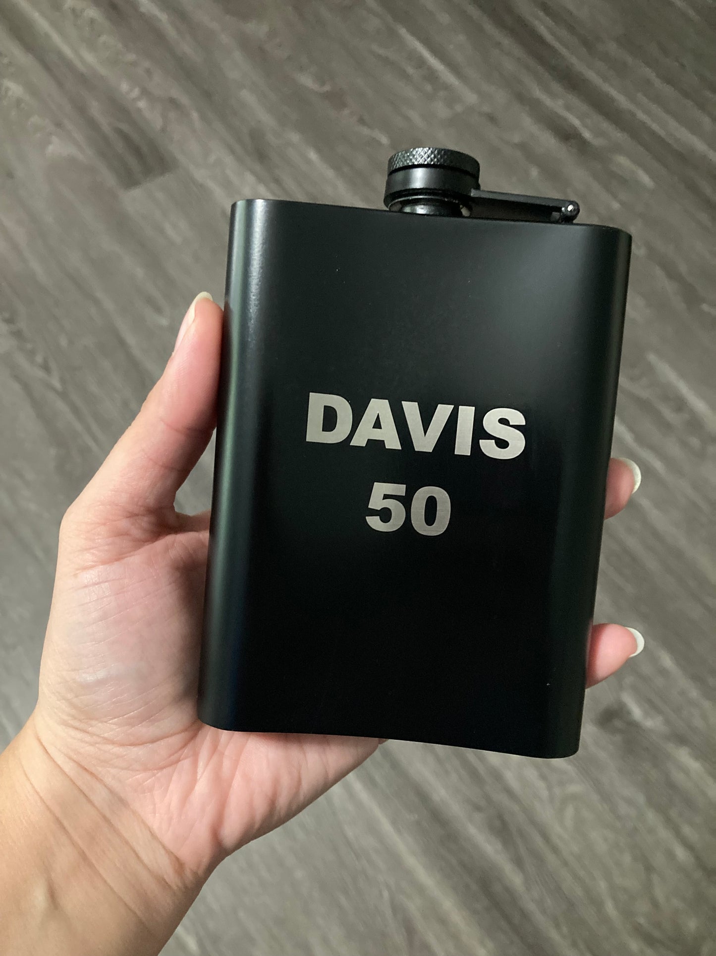 Hip Flask 8oz - Personalized with you logo, name number and more!