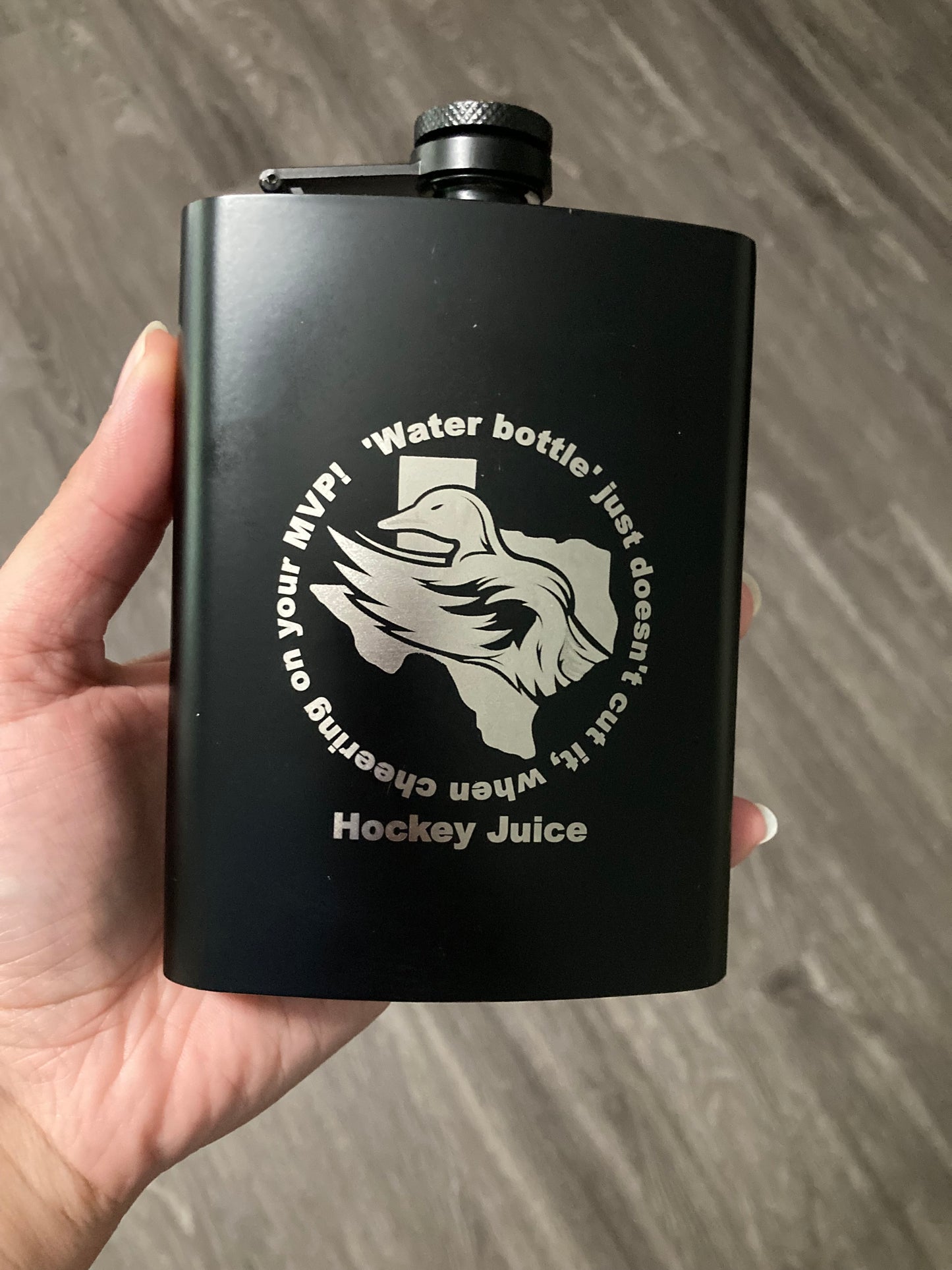 Hip Flask 8oz - Personalized with you logo, name number and more!