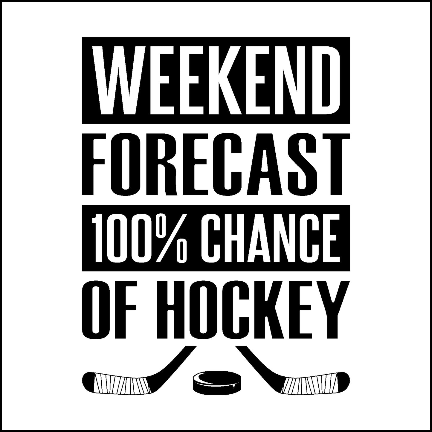Weather Forecast - 100% Chance of Hockey