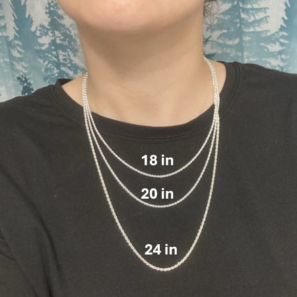 Jersey Custom Silver Necklace